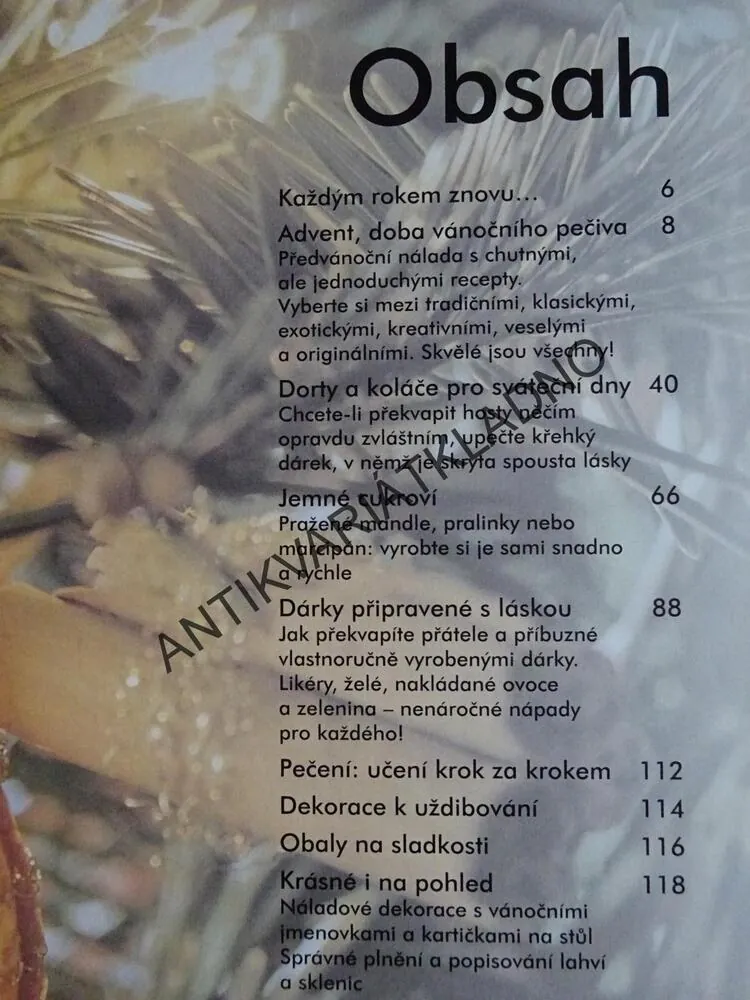 VÁNOCE, SLADKOSTI PŘIPRAVENÉ S LÁSKOU, **an