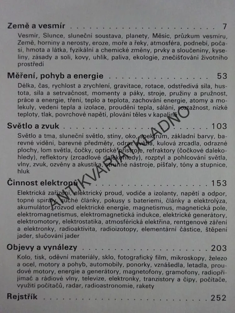 ENCYKLOPEDIE VĚDY A TECHNIKY, **an
