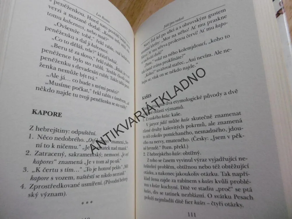 JIDIŠ PRO RADOST, LEO ROSTEN