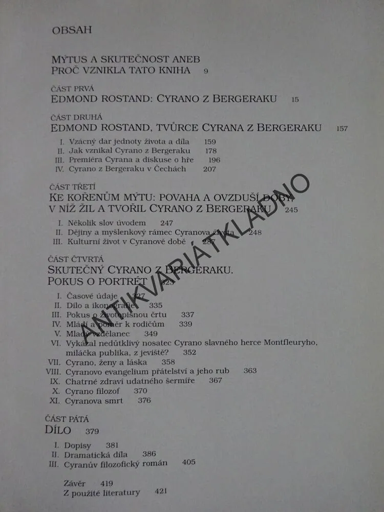 KNIHA O CYRANOVI, POKORNÝ, NAŠINEC, VANTUCH, PAŘÍKOVÁ, POKORNÁ, **an