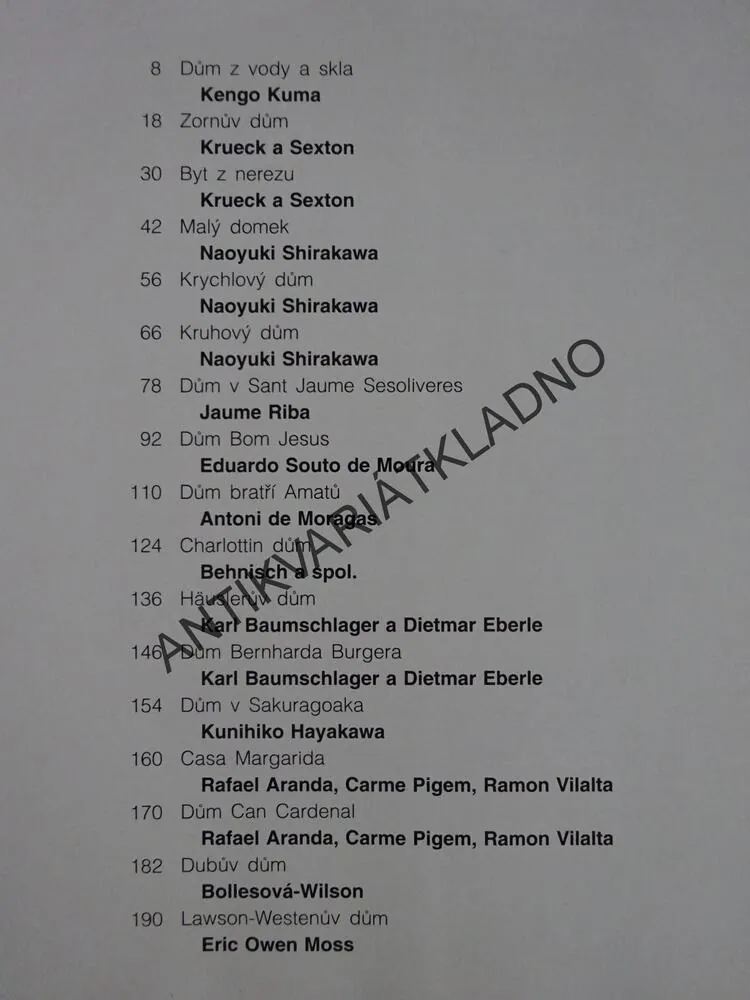 EXKLUZIVNÍ DOMY, **an