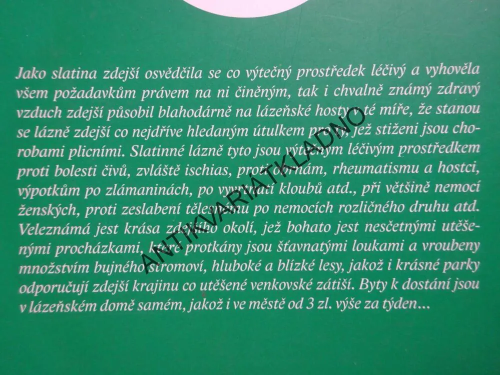 TŘEBOŇSKÉ LÁZNĚ, JIŘINA PSÍKOVÁ, **an