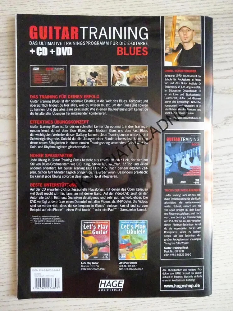 GUITAR TRAINING, BLUES, KYTARA, AKORDY, NĚMECKY, **an