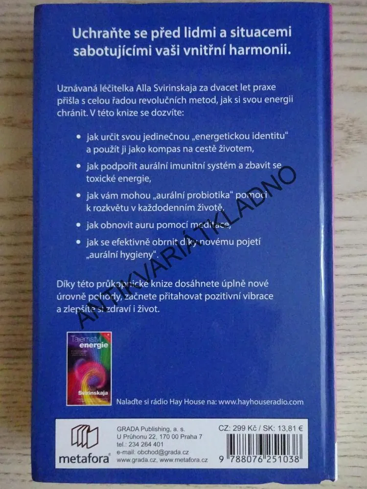 PEČUJTE O SVOU ENERGII, ALLA SVIRINSKAJA, **an