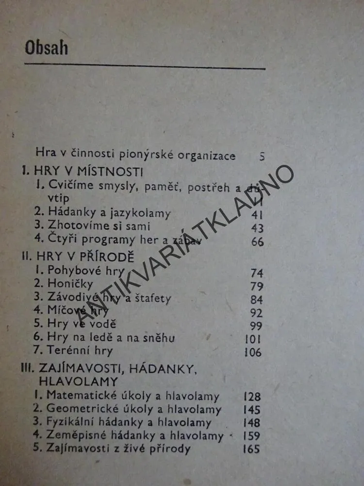 HRY PRO JISKRY A PIONÝRY, OTTO ČMOLÍK, **an