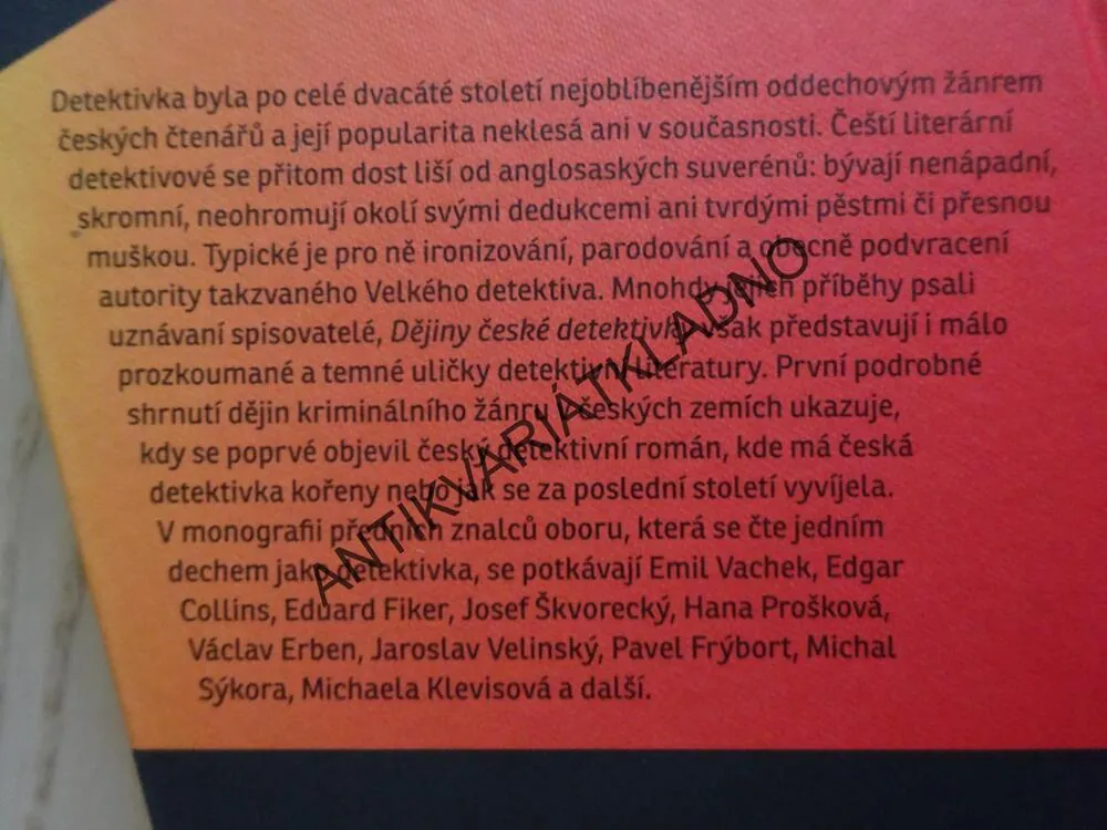 DĚJINY ČESKÉ DETEKTIVKY, PAVEL MANDYS, **an