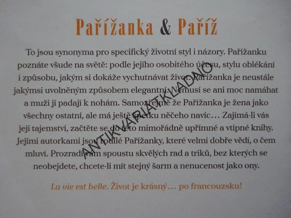 JAK SE STÁT PAŘÍŽANKOU... AŤ ŽIJETE KDEKOLIV, BEREST, DIWAN, DE MAIGRET, MAS, **an
