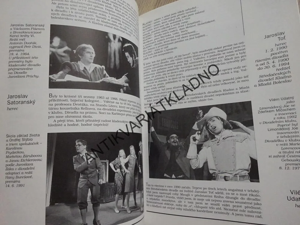 STÁLÝ SOUBOR DIVADLA V KRÁLOVSKÉM HORNÍM MĚSTĚ KLADNĚ, STŘEDOČESKÉ DIVADLO KLADNO, 1915-2000, **an