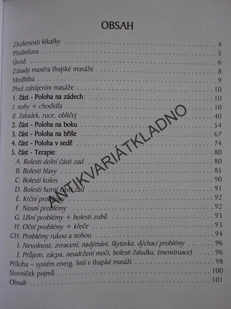 ZÁKLADNÍ KNIHA THAJSKÉ MASÁŽE, IRENA KREJČOVÁ, **an