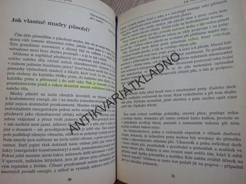 JÓGA PRSTŮ, GERTRUD HIRSCHI, **an