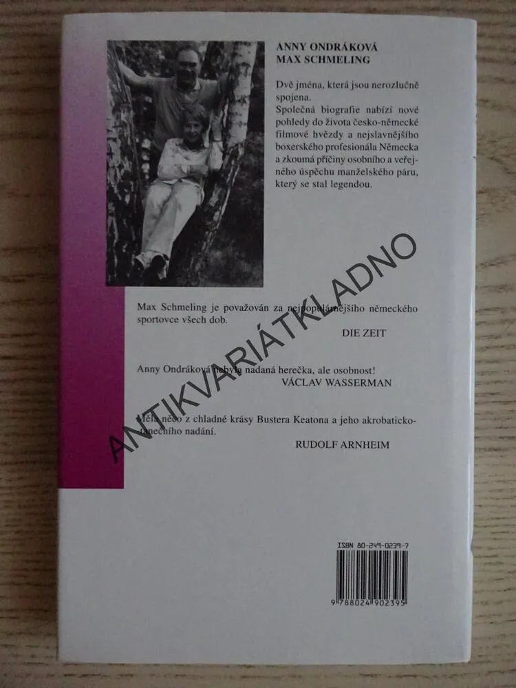 ANNY ONDRÁKOVÁ A MAX SCHMELING, **an