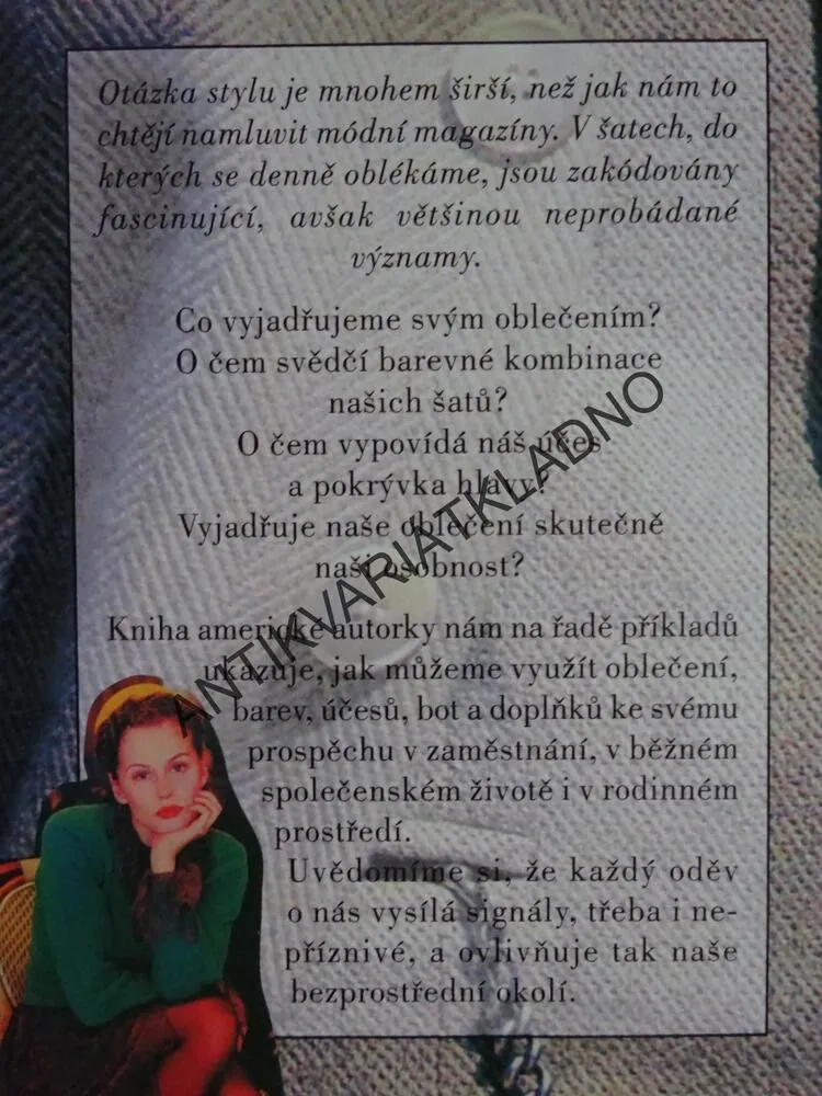 TAJEMNÁ ŘEČ MÓDY, CO ŘÍKÁME SVÝM OBLEČENÍM, TOBY FISHEROVÁ MIRKINOVÁ, **an