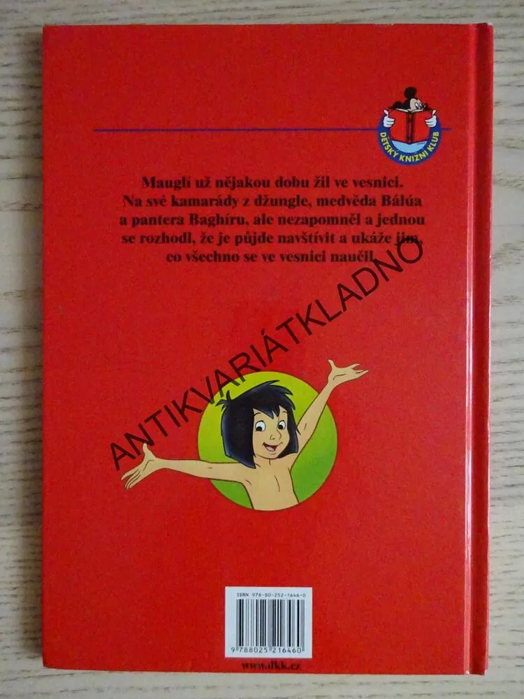 KNIHA DŽUNGLÍ - MAUGLÍ A OPICE, WALT DISNEY, **an