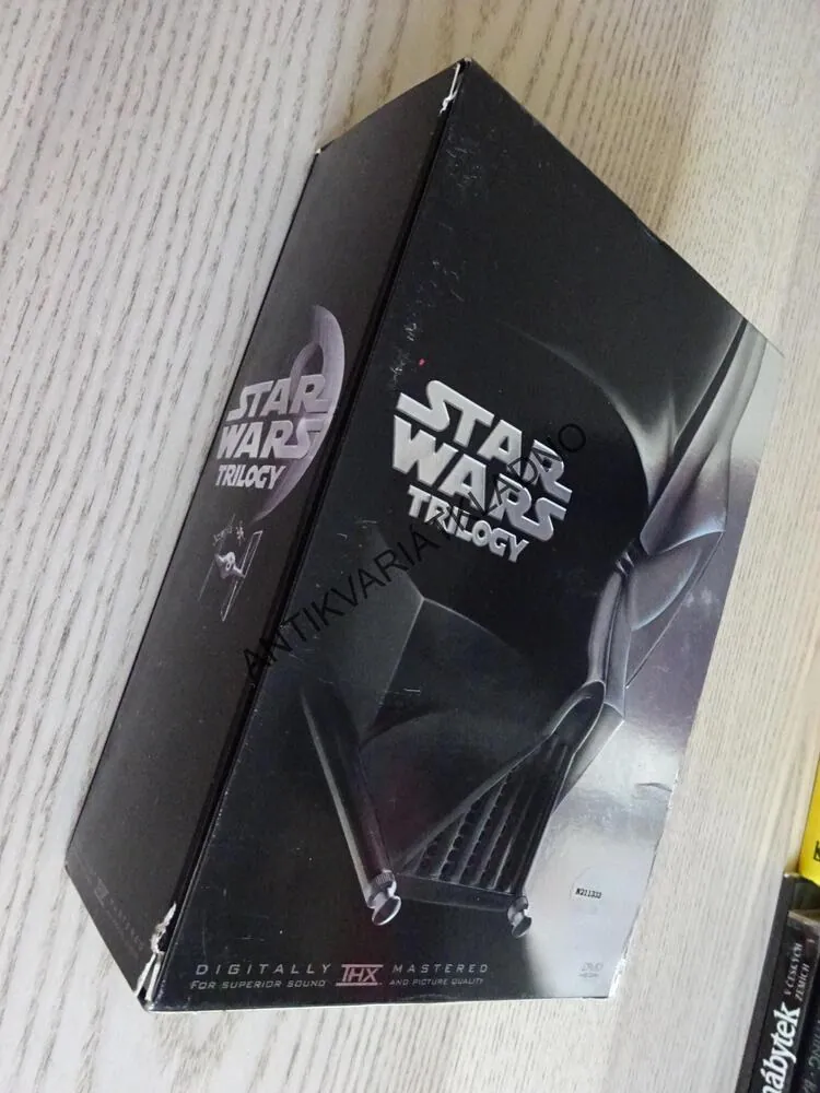 STAR WARS, NOVÁ NADĚJE, IMPÉRIUM VRACÍ ÚDER, NÁVRAT JEDIHO + BONUSOVÝ MATERIÁL, 4X DVD FILM