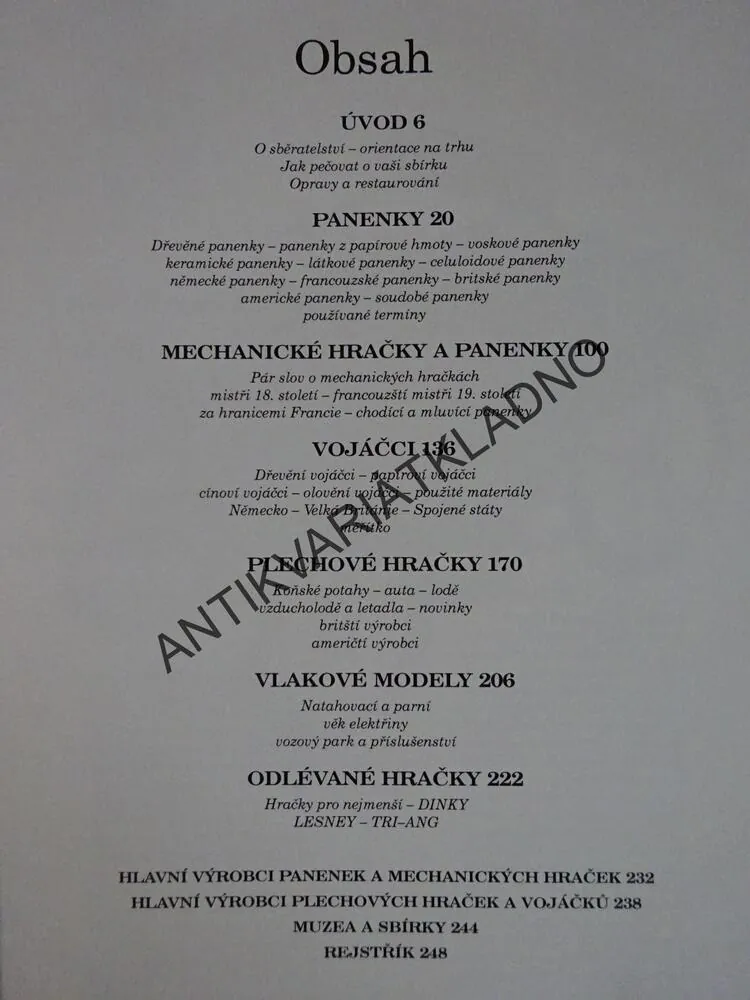 ENCYKLOPEDIE SBĚRATELE, HRAČKY A PANENKY, LYDIA DARBYSHIRE, **an