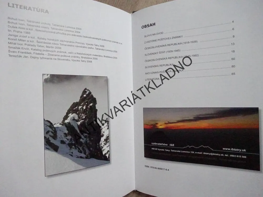 TATRANSKÉ MOTIVY NA POŠTOVNÍCH ZNÁMKÁCH, SLOVENSKY, RASTISLAV OVŠONKA, **an