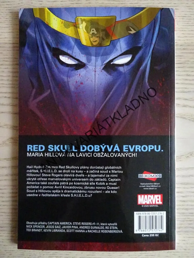 CAPTAIN AMERICA, KAPITÁN AMERIKA, MARIA HILLOVÁ PŘED SOUDEM, KOMIKS MARVEL, **an