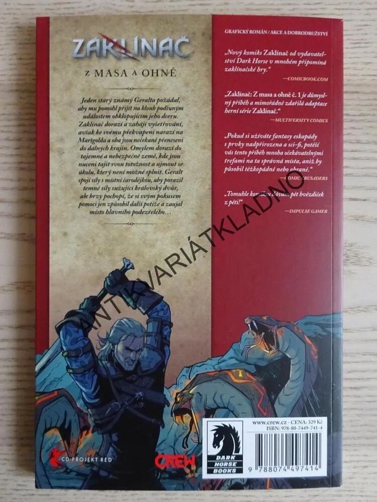 ZAKLÍNAČ, Z MASA A OHNĚ, KOMIKS, **an