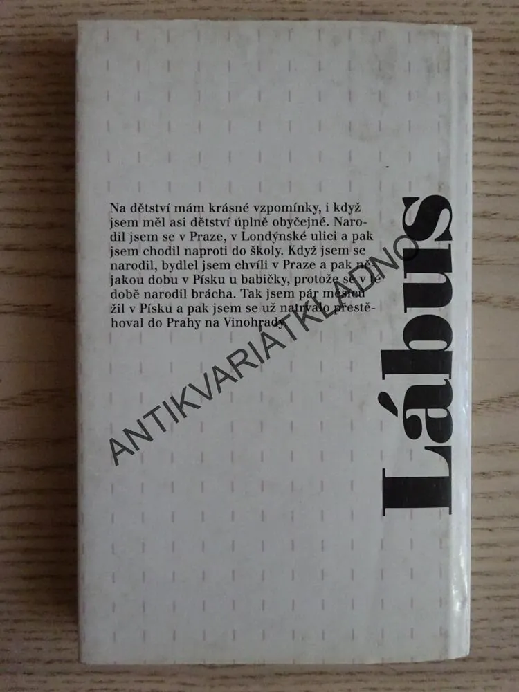 LÁBUS, MALÝ GATSBY, PODLE VYPRÁVĚNÍ ZAZNAMENAL A OTÁZKY KLADL JAN CZECH, **an