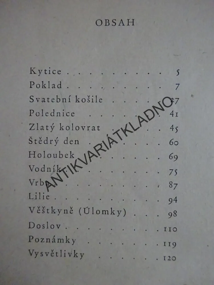 KYTICE Z POVĚSTÍ NÁRODNÍCH, KAREL JAROMÍR ERBEN, **an