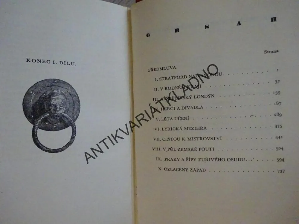 KNIHA O SHAKESPEAROVI, FRANTIŠEK CHUDOBA, **an