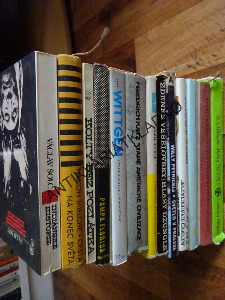 SMĚS CESTOPISY 13 KS KNIH- ŠOLC,MIELCHE, BRDEČKA, FOREJT, WITTGEN,, **an