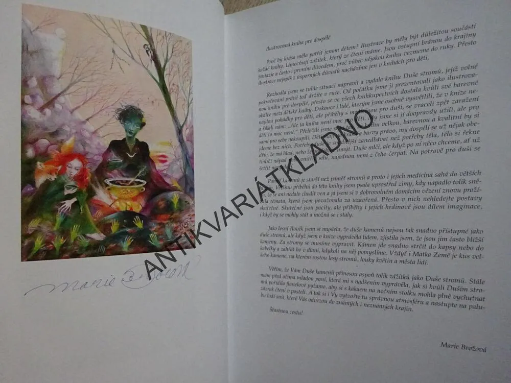 DUŠE KAMENŮ, MARIE BROŽOVÁ - AUTOGRAM, **an