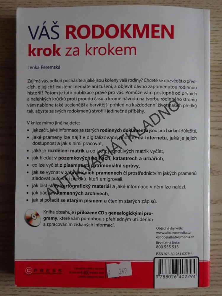 VÁŠ RODOKMEN KROK ZA KROKEM, LENKA PEREMSKÁ, **an