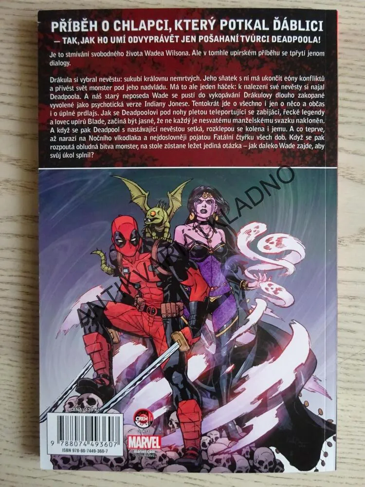 DEADPOOL, DRÁKULOVA VÝZVA, KOMIKS MARVEL, **an
