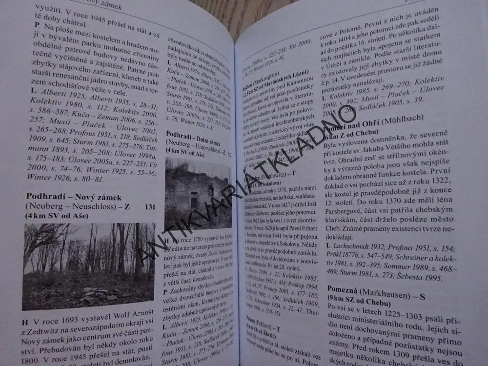 PANSKÁ SÍDLA ZÁPADNÍCH ČECH, KARLOVARSKO, TOMÁŠ KAREL, VILÉM KNOLL, LUDĚK KRČMÁŘ, **an