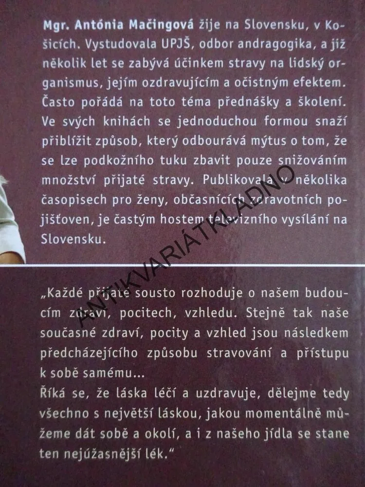 ZHUBNĚTE JEDNOU PRO VŽDY, NAJEZTE SE DO ŠTÍHLOSTI, ANTÓNIA MAČINGOVÁ, **an