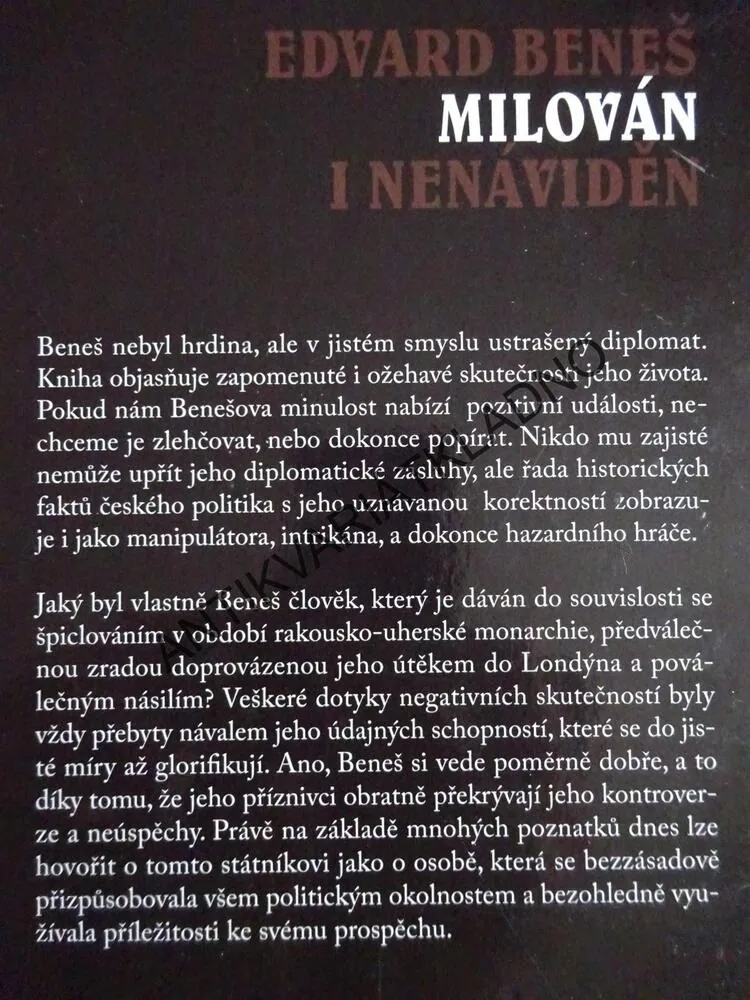 EDVARD BENEŠ, MILOVÁN I NENÁVIDĚN, VÁCLAV MIKO, **an