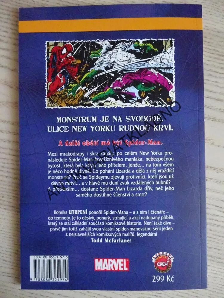 SPIDER-MAN, SPIDERMAN, UTRPENÍ, KOMIKS MARVEL, **an