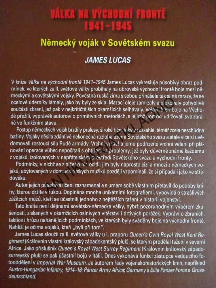 VÁLKA NA VÝCHODNÍ FRONTĚ 1941-45, JAMES LUCAS, **an