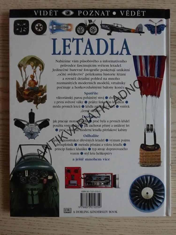 LETADLA, VIDĚT, POZNAT, VĚDĚT, **an