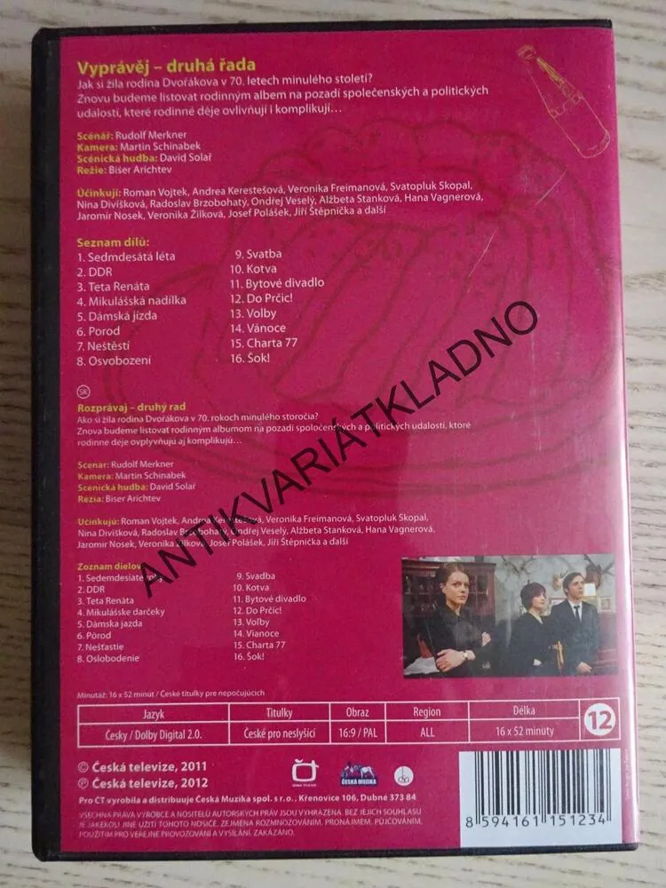 VYPRÁVĚJ, DRUHÁ SÉRIE, 8X DVD FILM SERIÁL ČR