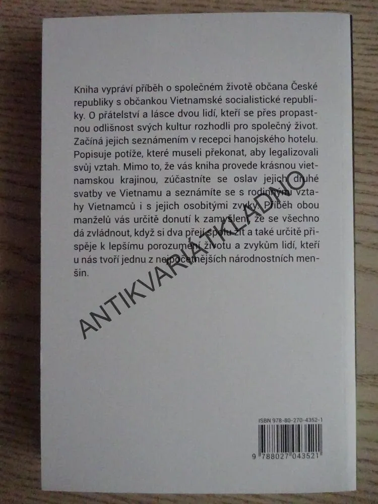 ČESKÝ ŽENICH A VIETNAMSKÁ NEVĚSTA, JAN POKORNÝ, TRAN THI THU - AUTOGRAM OBOU AUTORŮ, **an