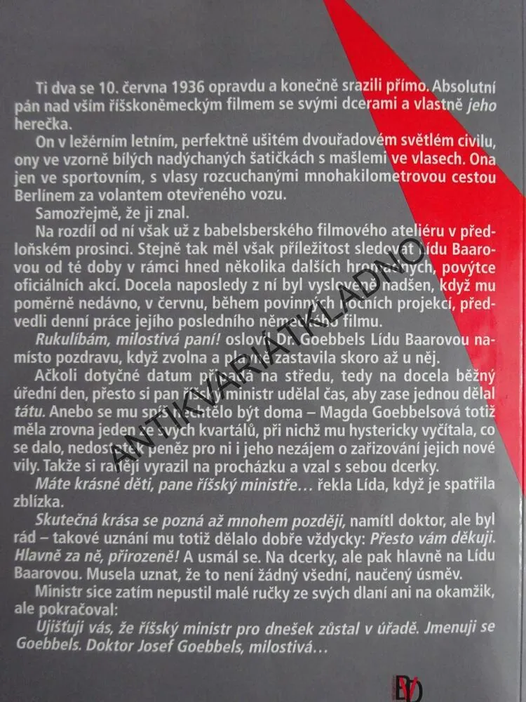 JAK TO BYLO DOOPRAVDY? BAAROVÁ, GOEBBELS, HITLER, NĚMECKÉ ARCHIVY PROMLUVILY!, VERA VOGELER, **an