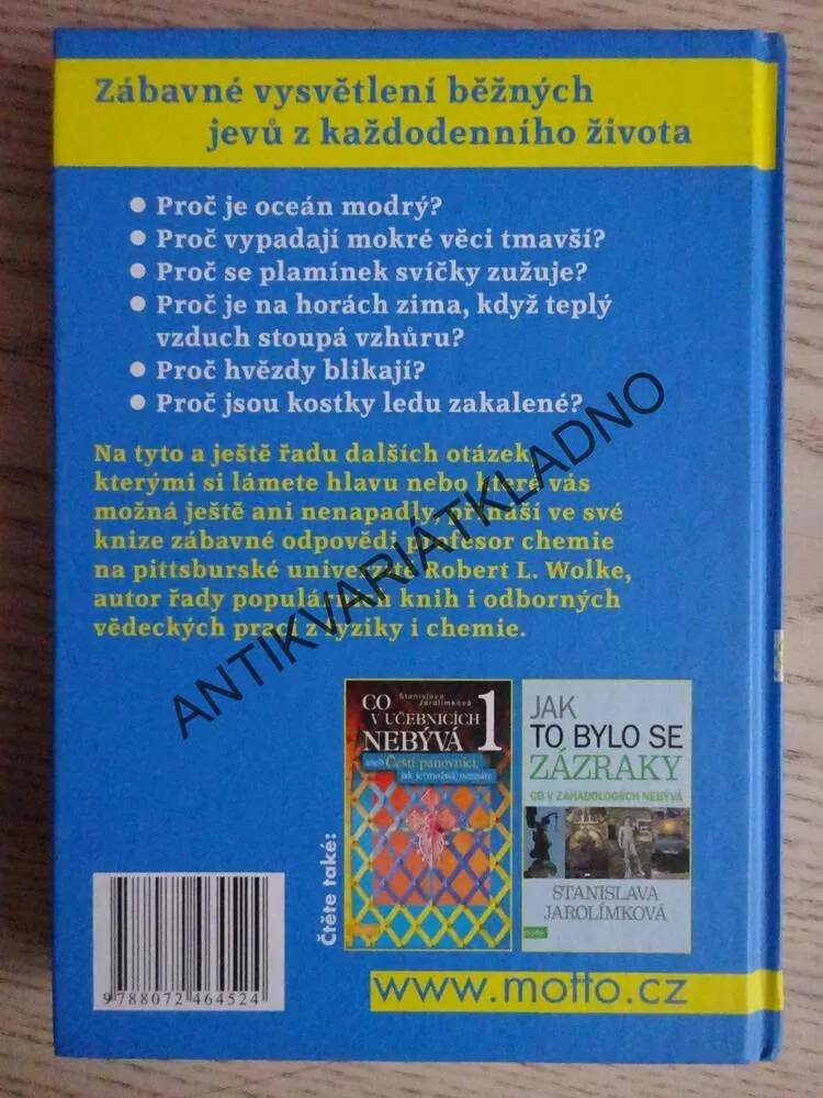 CO EINSTEIN VYPRÁVĚL SVÉMU HOLIČI, ROBERT L. WOLKE, **an