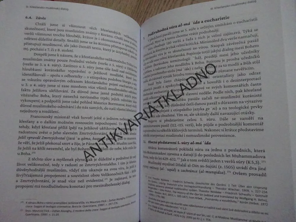 ECCLESIA CUM AESTIMATIONE QUOQUE MUSLIMOS RESPICIT, STUDIE Z KŘESŤANSKÉ ISLAMOLOGIE, LUKÁŠ DE LA VEGA NOSEK, **an