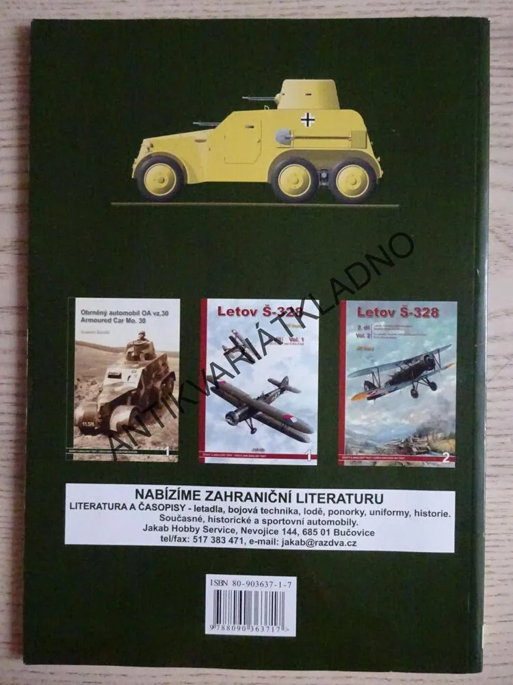 OBRNĚNÝ AUTOMOBIL OA VZ.30, ARMOURED CAR MO.30, R. ZAVADIL,, **an
