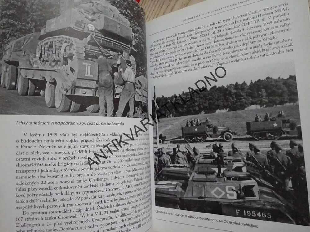 ČESKOSLOVENSKÉ TANKOVÉ SÍLY, 1945-1992, VLADIMÍR FRANCEV, **an