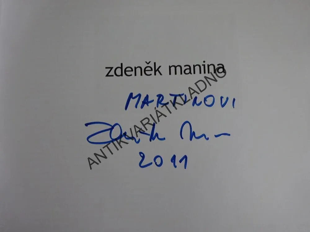 ZDENĚK MANINA, AUTOGRAM, **an