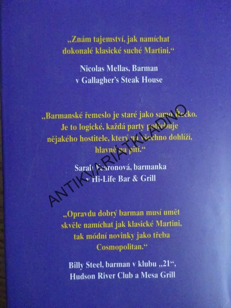 RECEPTÁŘ MISTRA BARMANA, **an