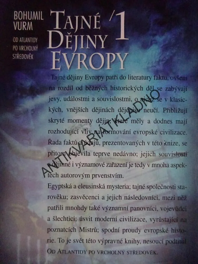 TAJNÉ DĚJINY EVROPY 1, BOHUMIL VURM, **an