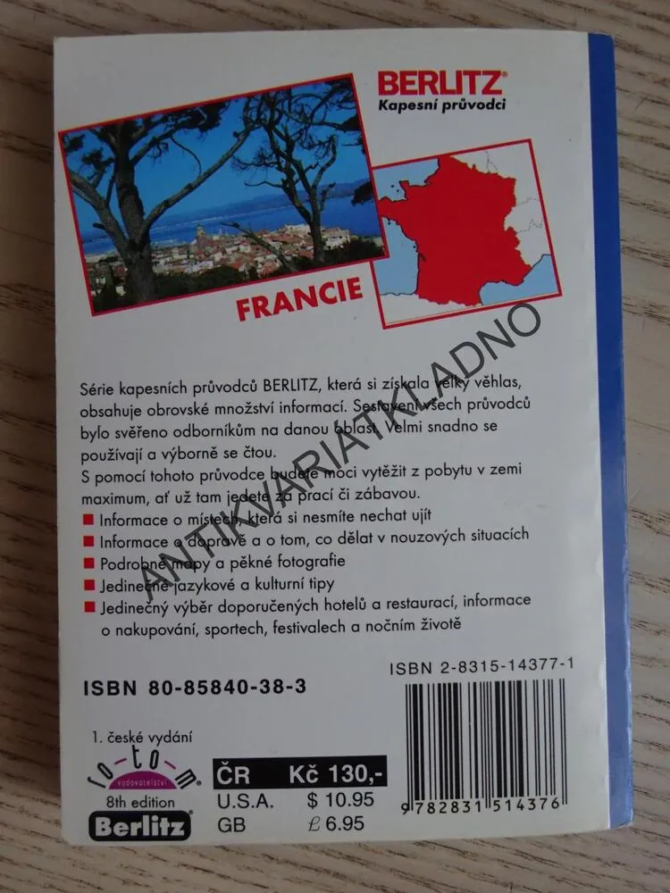 FRANCIE, KAPESNÍ PRŮVODCE, BERLITZ, **an