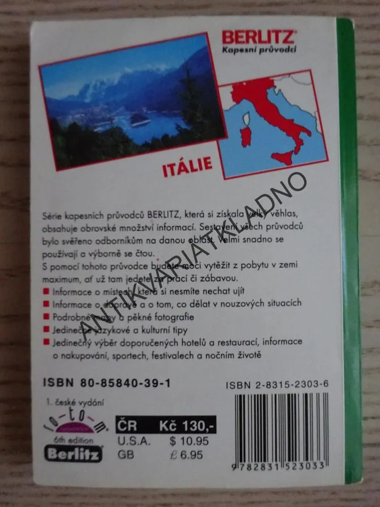 ITÁLIE, KAPESNÍ PRŮVODCE, BERLITZ, **an