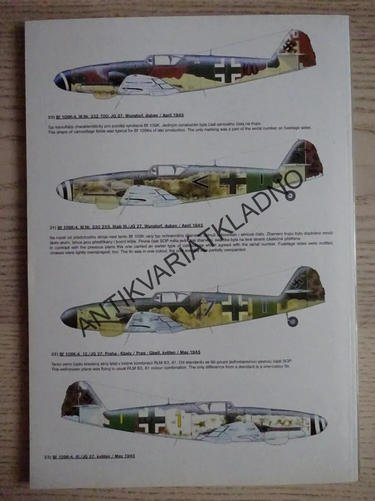 MESSERSCHMITT BF 109K, LETECTVÍ