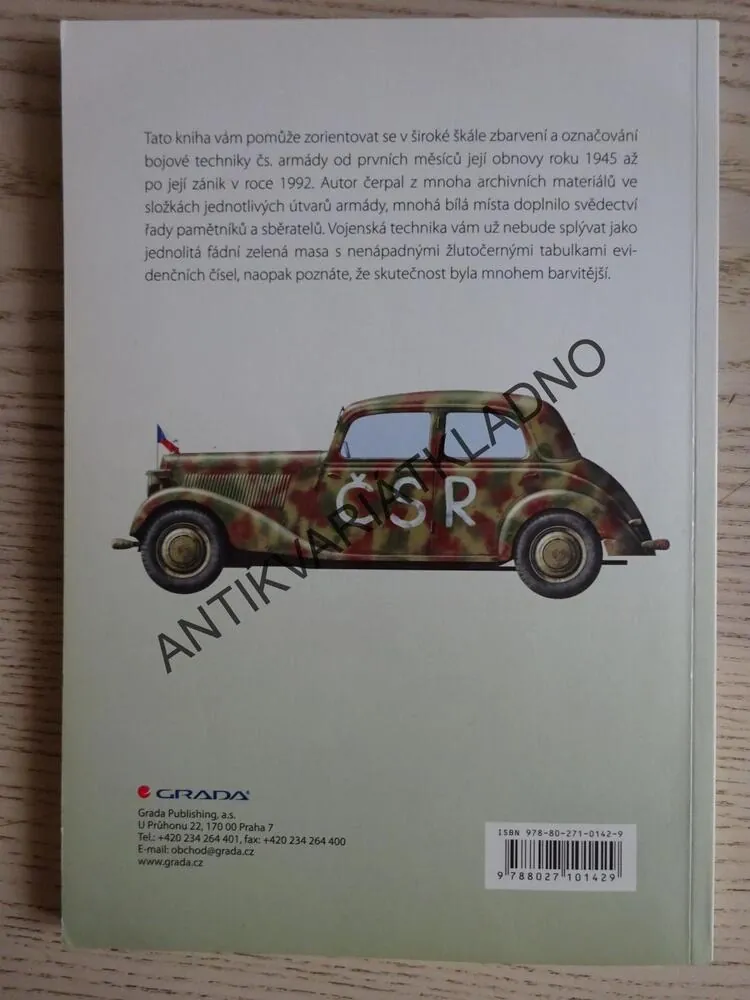ZBARVENÍ A OZNAČOVÁNÍ VOZIDEL ČESKOSLOVENSKÉ ARMÁDY V LETECH 1945-1992, JIŘÍ SEHNAL, **an