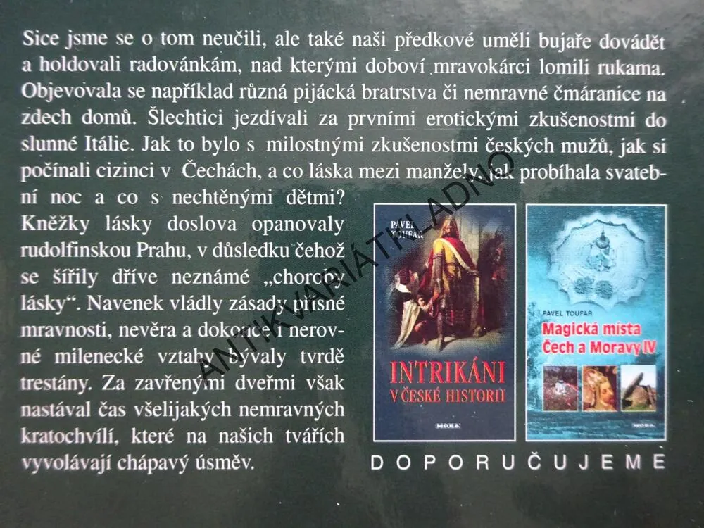 NEMRAVNÉ KRATOCHVÍLE NAŠICH PŘEDKŮ, PAVEL TOUFAR, **an